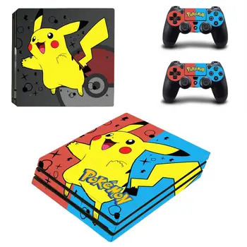 

Pokemon Go Pikachu PS4 Pro Skin Sticker Decal Vinyl for Playstation 4 Console and 2 Controllers PS4 Pro Skin Sticker