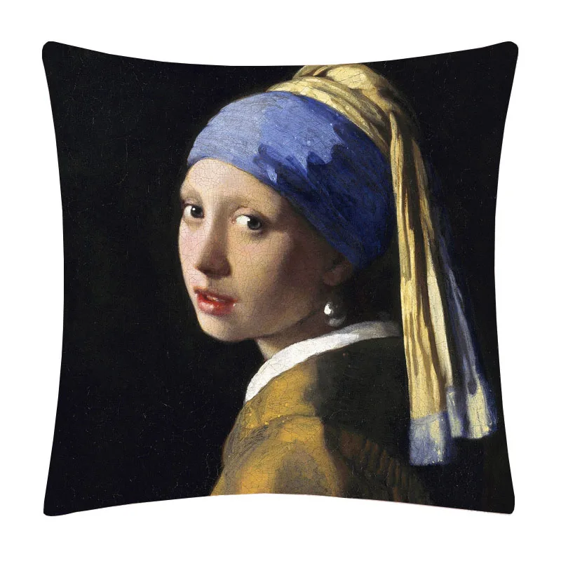 Всемирно известная картина маслом Johannes Vermeer девушка с жемчужной серьгой молочная Мона Лиза живописная Подушка Чехол