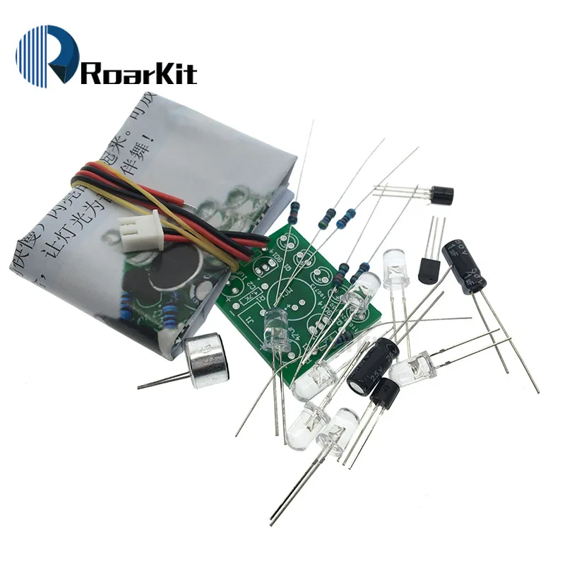 

Electronic Funny Kit Voice Control Melody lamp LED Melody Light DIY Production Suite Learning Electronic Kits PCB laboratory