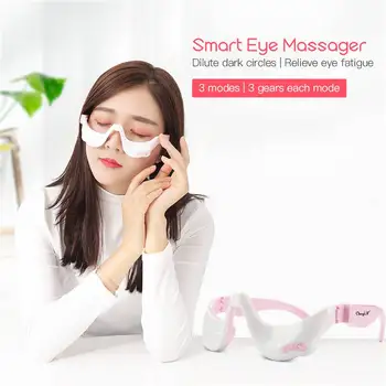 

Smart Vibration Eye Massager Anti Wrinkles Eyes Massage for Tired Eyes Hot Compress Heated Goggles Dark Circles Remove Eyes Care