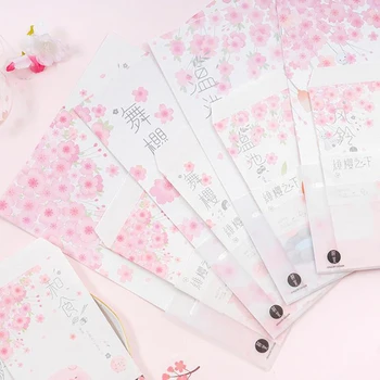 

9 Pcs/pack Lovely 3 Envelops+6 Sheets Letters Cherry Sakura Flower Paper Envelope Letter Set Kids Girls Gift Korean Stationery