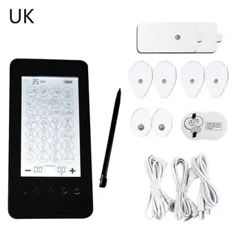 

Electric Tens Unit 28 Modes Digital Therapy Machine Electrode Pads Wire Massager E65F