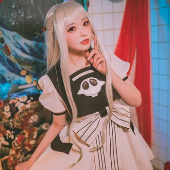 

UWOWO Anime Toilet-Bound Hanako-kun Nene Yashiro Cosplay Dress Jibaku Shounen Costume Uniform Socks Heardwear Wig
