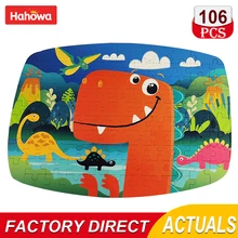 

Hahowa Dinosaur Animal Puzzle Ancient Wild Beast Jigsaw Puzzle Cartoon Jurassic World Dino Puzzle Toys Chrismas Gifts For Kids