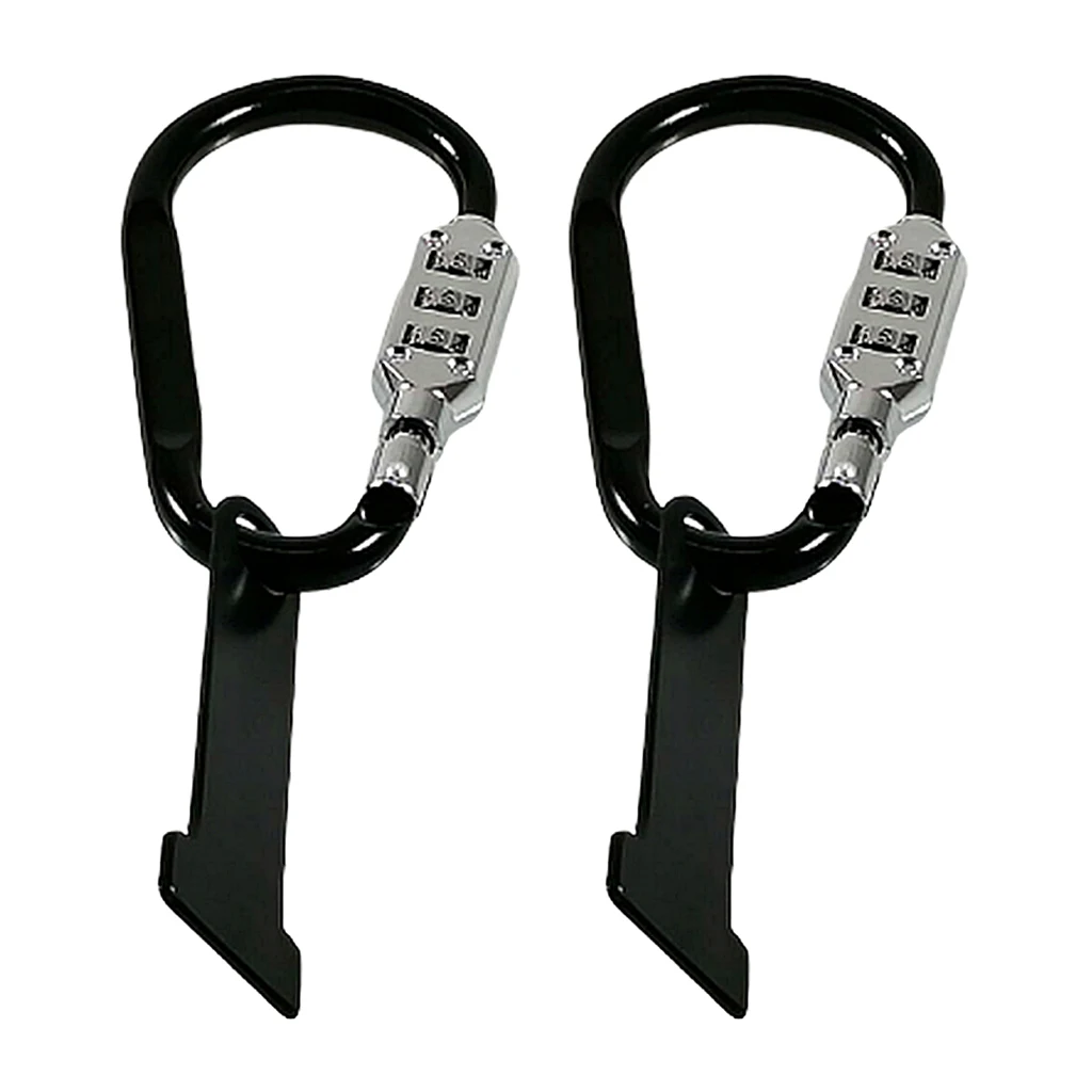 2pcs Security Motorbikes Helmet Lock Combination Code Lock with T-Bar Anti-theft