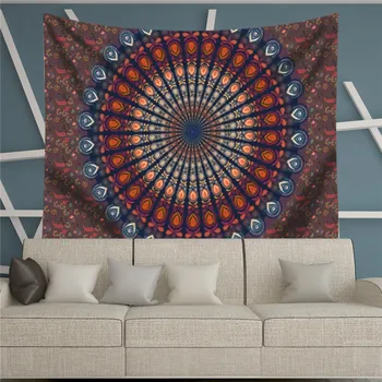 

Large Indian Mandala Wall Hanging Tapestry Hippie Home Decorative Boho Yoga Matt Table Cloth Hippies Mandala Tapestry
