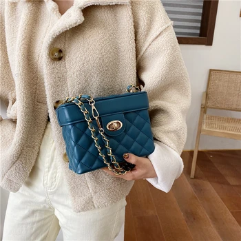 

Women Shoulder Bag 2019 Luxury Handbags Women Bags Designer Version Luxury Wild Girls Small Square Messenger Bag Wholesale