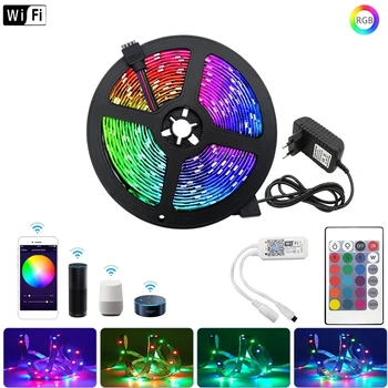 

LED Strip Light RGB 5050 5M 10M 15M 20M IR Wifi Sets Leds /M Flexible Lighting Diode Tape Ribbon Fita For Room Decoration Compat