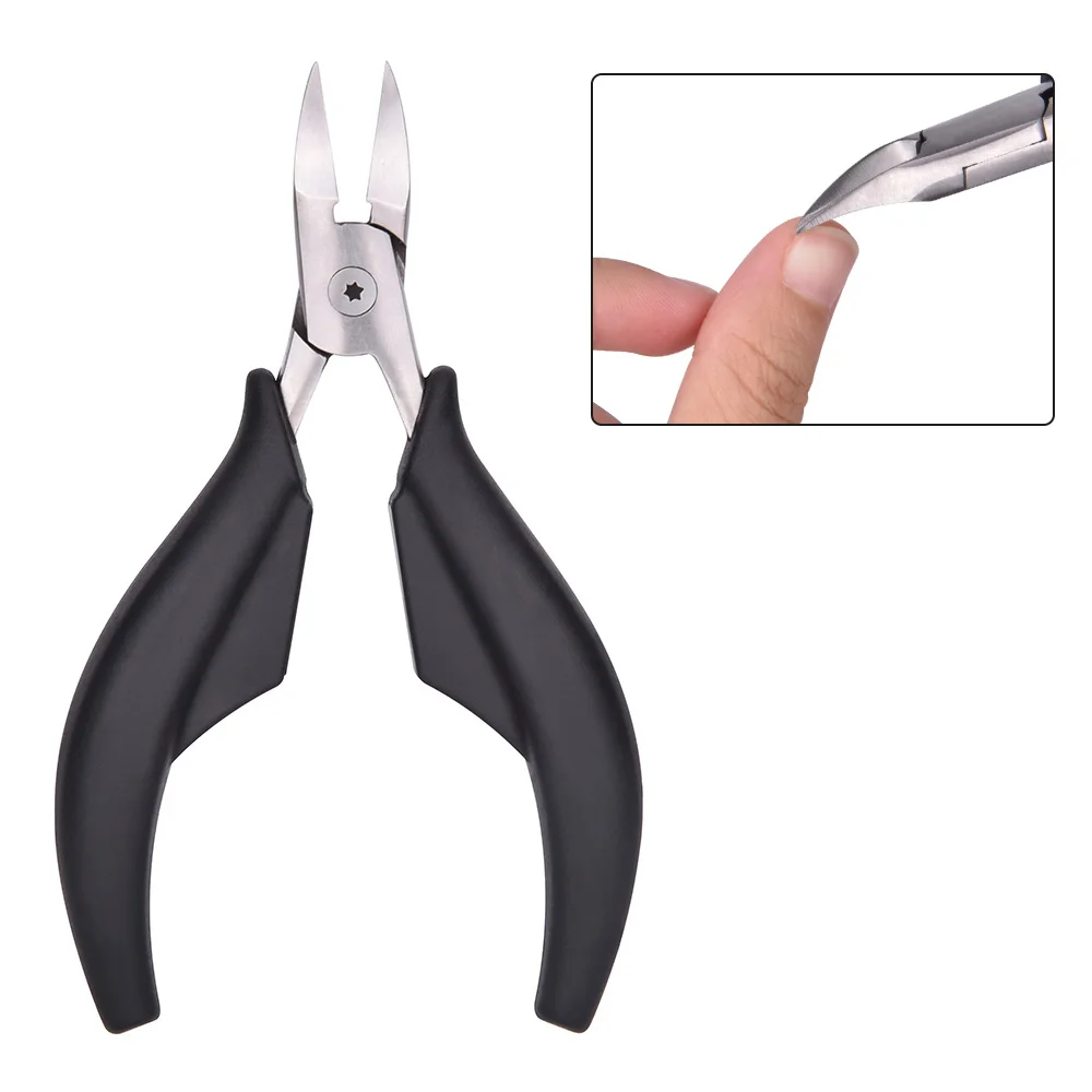 Нержавеющая сталь вросшие кусачки для ногтей инструмент для коррекции ногтей инструмент для удаления грязи омертвевшей кожи кусачки для ногтей Инструменты для педикюра