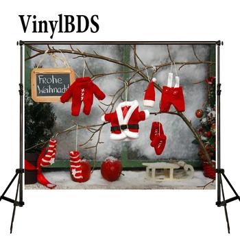 

VinylBDS Backdrops Photography Christmas background photo red Clothing Children'S Photocall Photo Backgrounds for studio