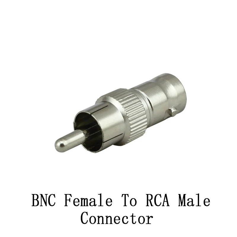 

100pcs/lot RCA male to BNC Female plug (Used for cctv camera AHD camera IP camera and DVR/NVR)