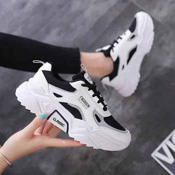 

Platform Women Vulcanize Shoes 2020 Fashion Breathable Mesh Casual Women Sneakers Spring Summer Female Shoes Zapatos Mujer VT744