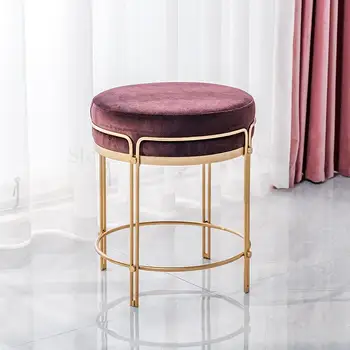

Nordic Light Luxury Small Stool Net Red Ins Dressing Table Stool Home Dressing Stool Makeup Stool Simple Makeup Chair