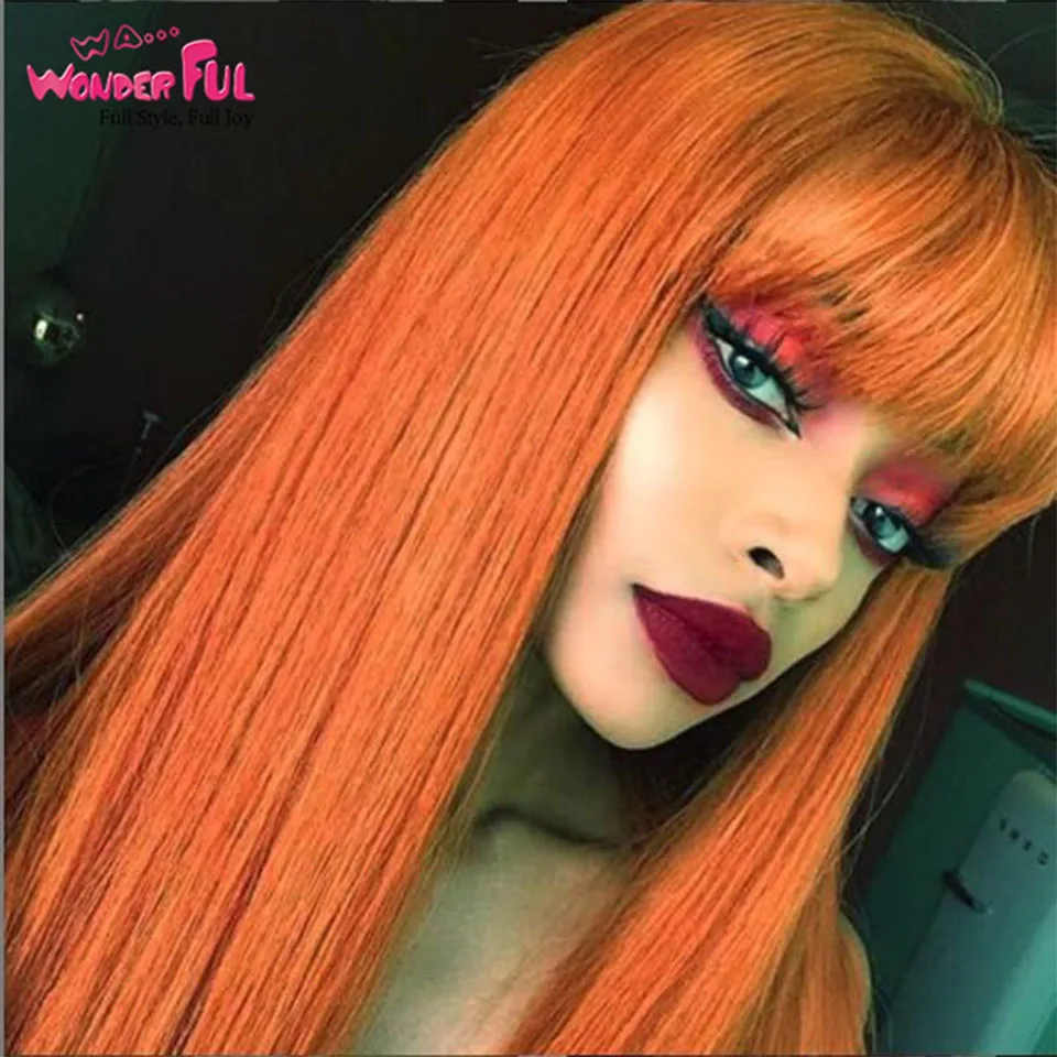 

Wonderful Long Straight Wig Human Hair Wigs For Women Brazilian Remy Hair Cheap Full Machine Made Colored Blonde Burg