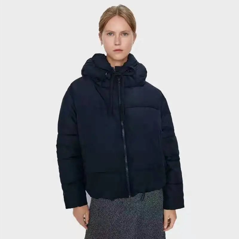 Одержимый лавандой. Зимняя новая женская Свободная хлопковая стеганая куртка с капюшоном, куртка, пальто