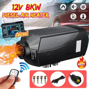 

12V 8000W Car Heater Diesel Air Heater 8KW LCD Thermostat Remote Control FOR Car Boat RV Motorhome Trailer Trucks Simple Set