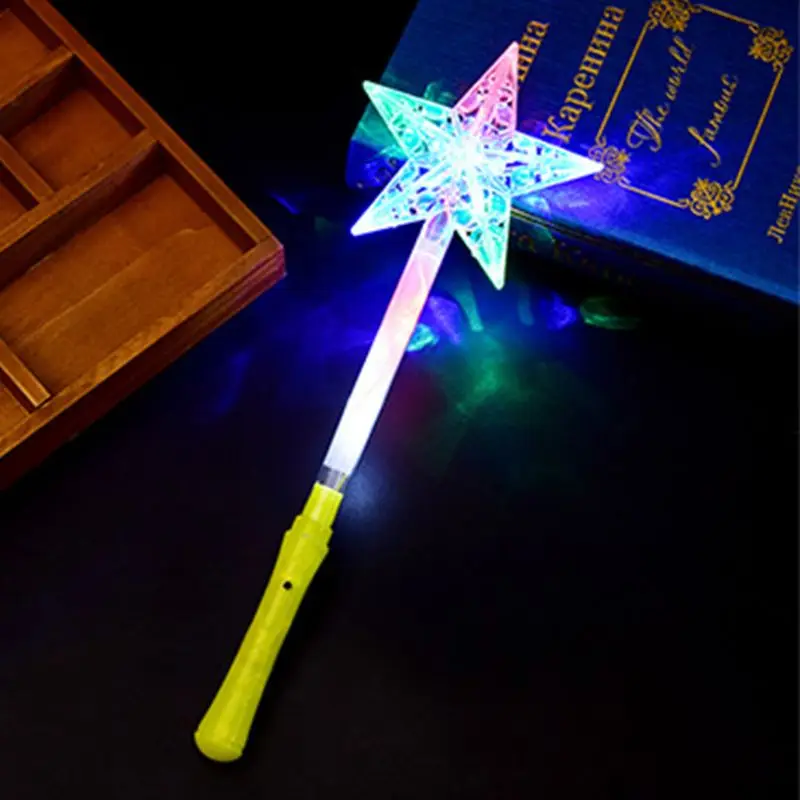Светящиеся палочки вечерние светящиеся палочки Рождественская звезда снежинка мигающие палочки