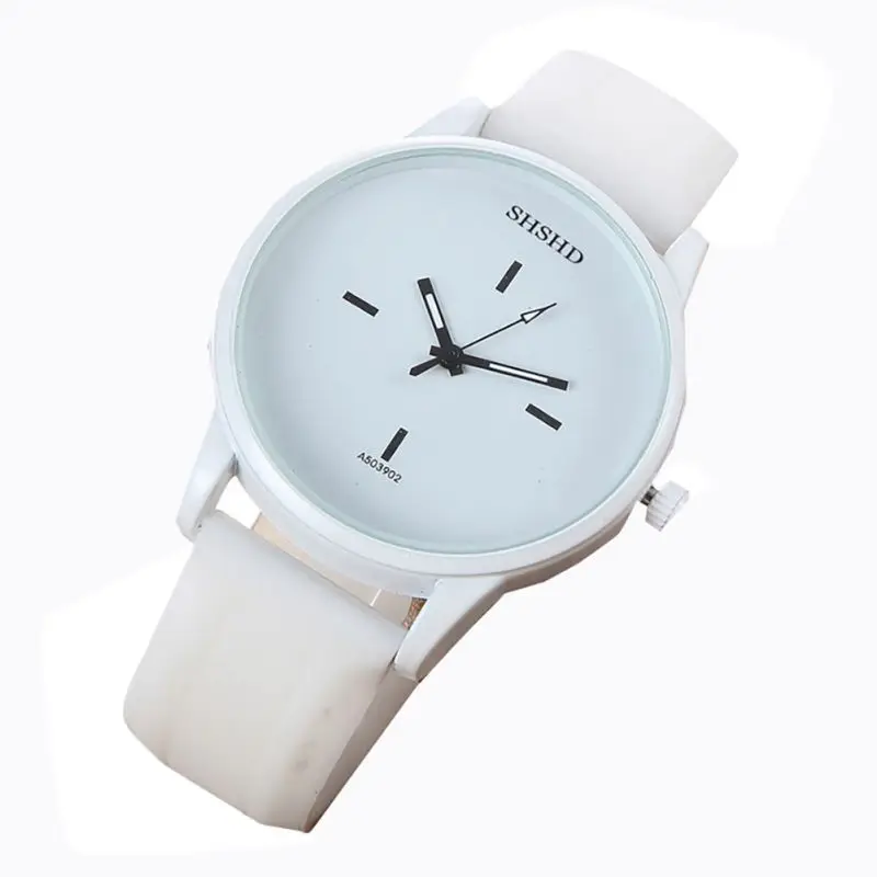 

Analog Watch Black White Quartz Wristwatch Couple Wrist Watches Fashion Women Men Watch Casual Simple Silicone Band Strap
