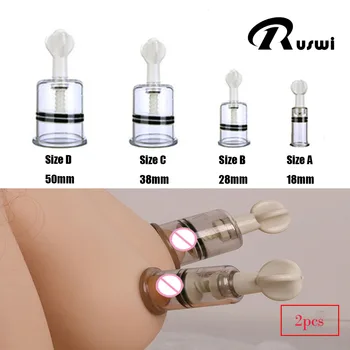 Nipple Sucker BDSM Bondage 2pcs Multifunction Breast Enlarger Sex Product For Adults Clit Suction Vacuum Clamps Pumps Sex Toys 1