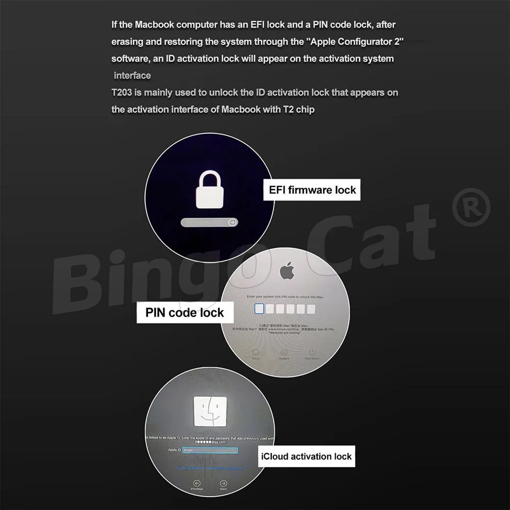 Bingo Cat T3 Icloud Efi Firmware Pin Code Unlock Repair Tool For Macbook Pro Air Mac T2 Rom Assistant Read Write Serial Number Phone Repair Tool Sets Aliexpress