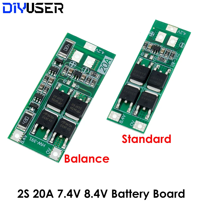 Защитная плата литиевой батареи 2S 20A 7 4 V 8 18650/BMS Board Standard/balance | Электронные