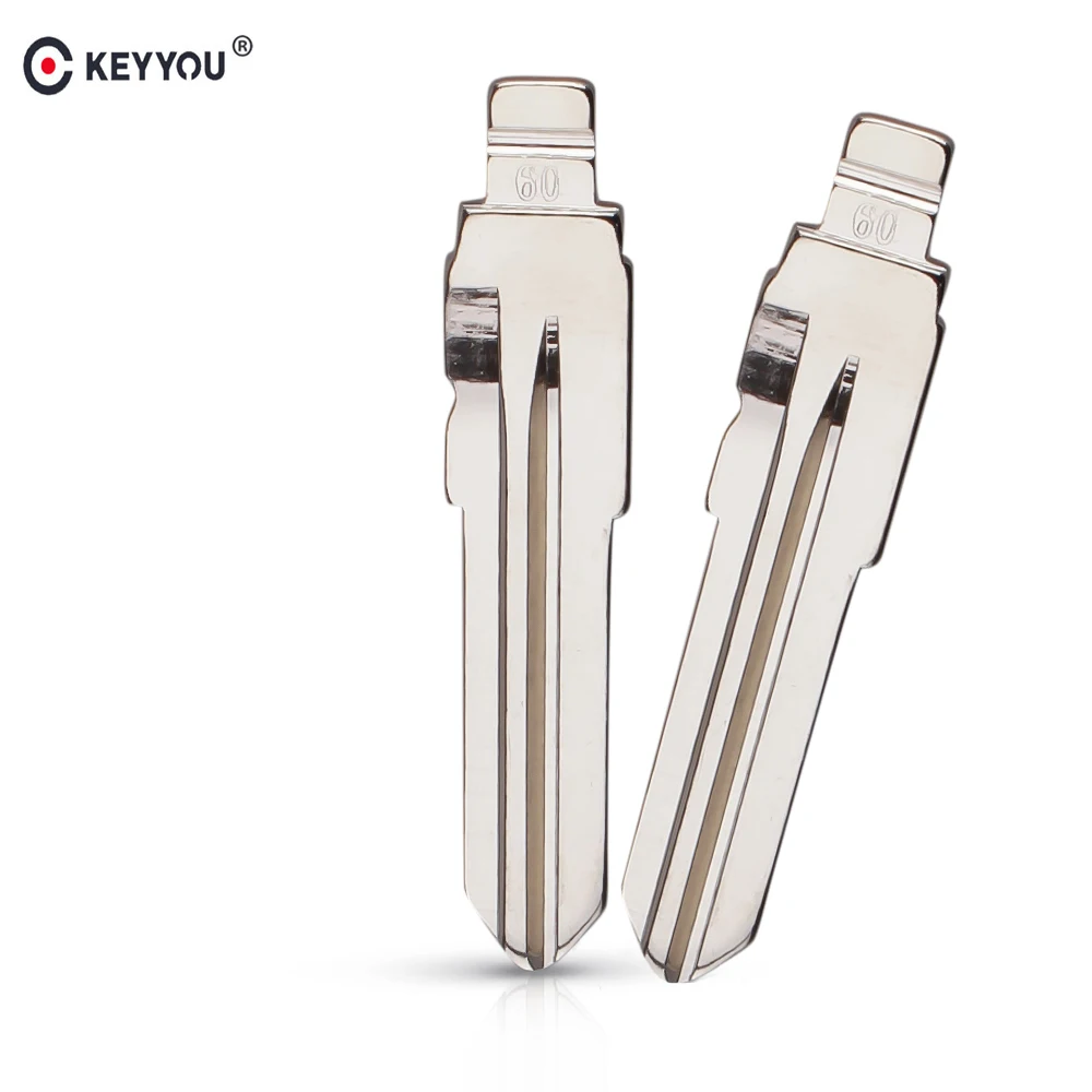 KEYYOU 10 pcs/lot Metal Blank Uncut Flip KD Remote Key Blade Type #60 for Fiat NO. 60 | Автомобили и мотоциклы
