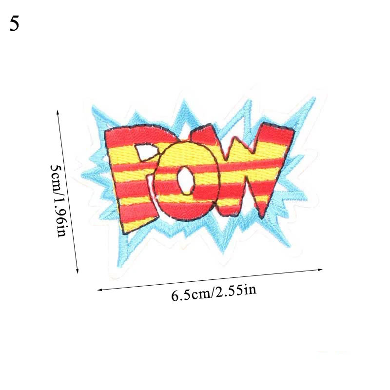 Надпись вышивка Ремонт Патчи Вышивка Пришивные патчи аппликация Железный патч для одежды сумки обувь DIY ремесло ремонт одежды - Цвет: 5