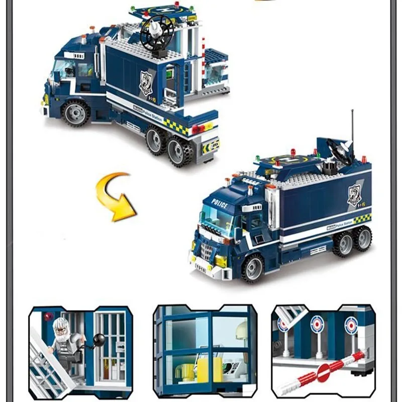 Enlighten-2017-NEW-951Pcs-City-Series-Mobile-Police-Station-Helicopter-Model-playmobil-Building-Blocks-Bricks-Toys (1)