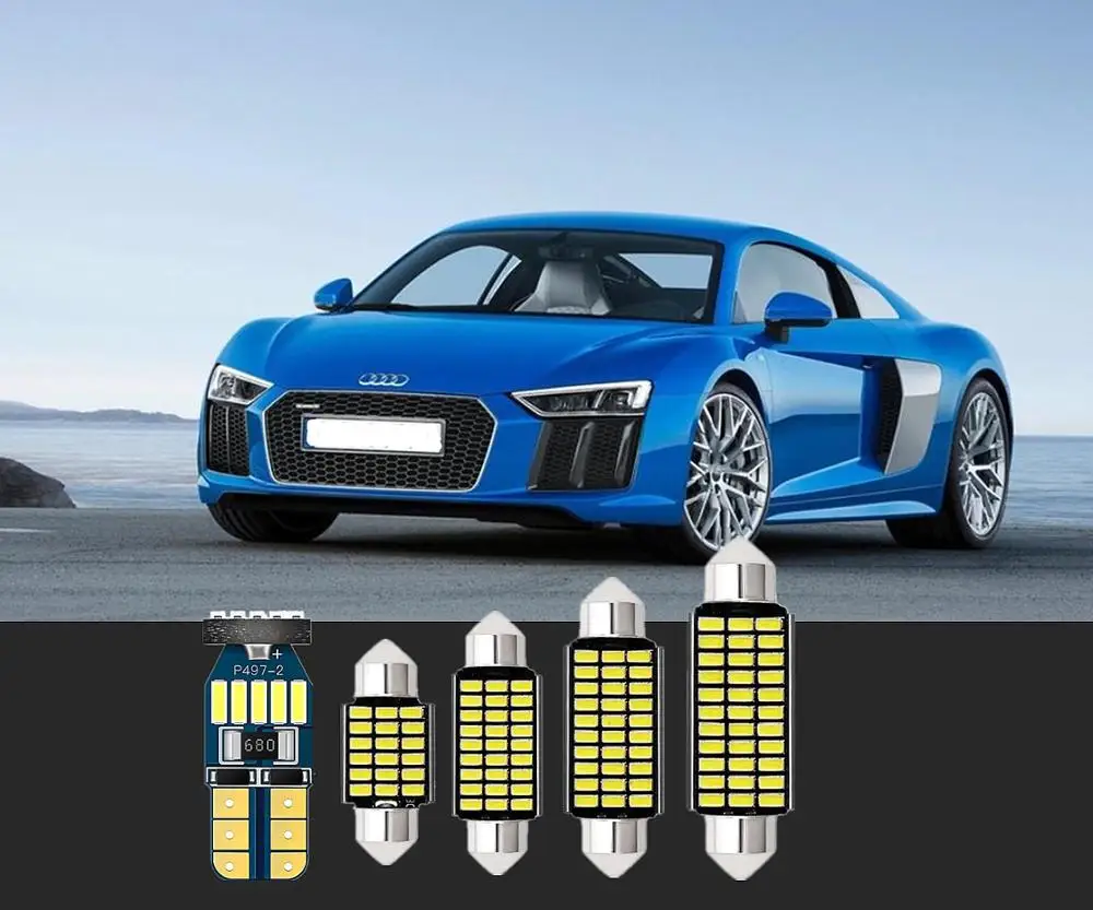 6 компл. Автомобильная внутренняя лампа для чтения белый светодиод T10 & 36 Audi Allroad Q3