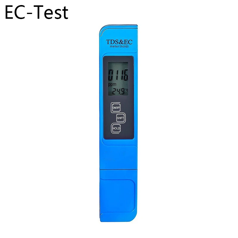 EC-TEST blue Горячая 1 шт. PC-101 PH тестер Портативный CL2 Хлор качество воды монитор метр портативный домашний плавательный бассейн прибор для измерения PH для аквариума - Цвет: EC-TEST blue