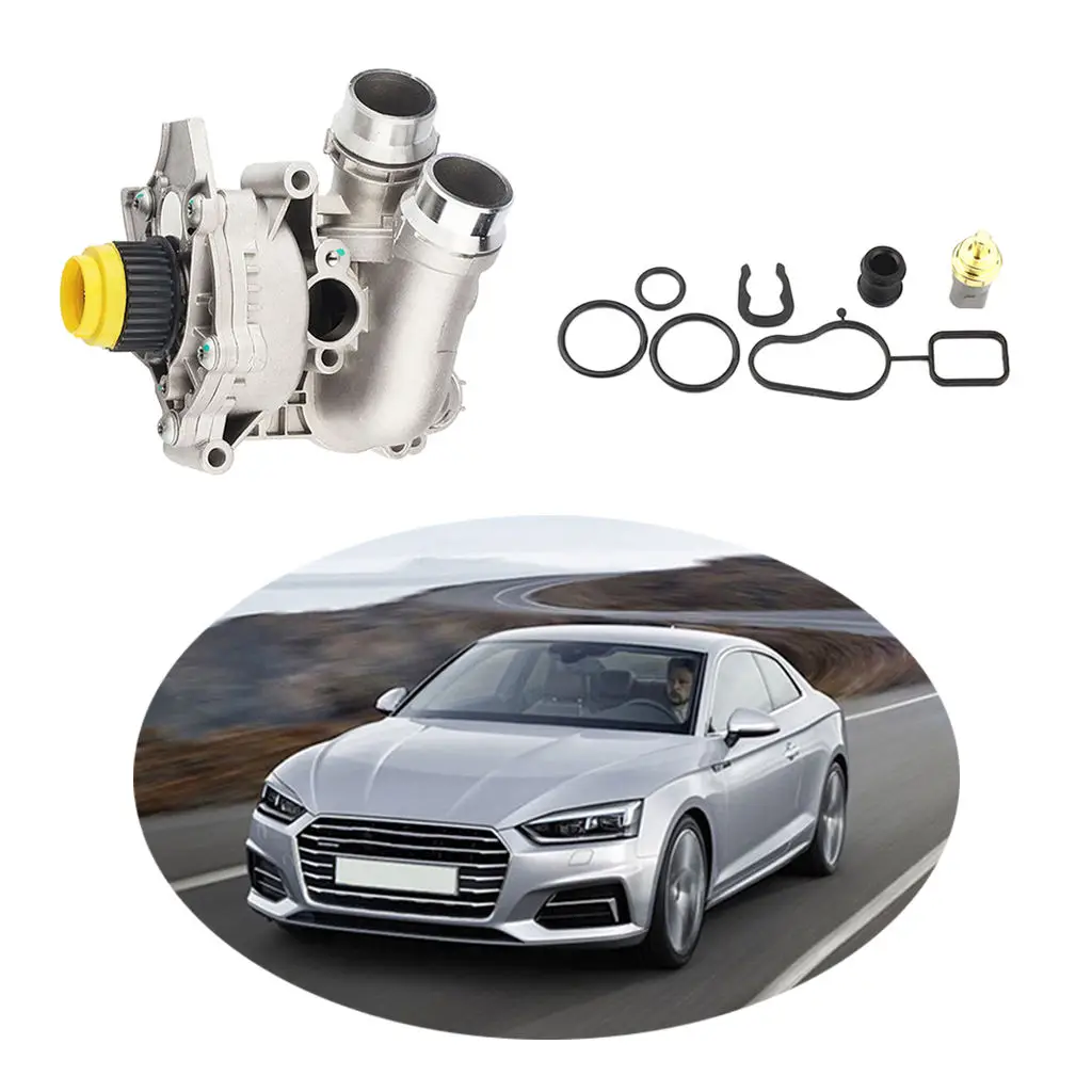 Audi A3 A5 2.0L 에 맞는 온도 센서가있는 알루미늄 워터 펌프 06H121026AM 06H121026AB ...
