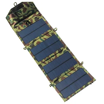 

Portable Solar Charger For iPhone/Mobile Phone+7W Solar Panel+Foldable USB Battery Charger Wallet for dropship