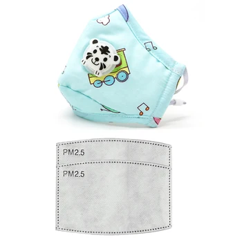 

Cartoon Kids Dust-Proof Face Mask Children Outdoor Cotton Valve Mouth Cover