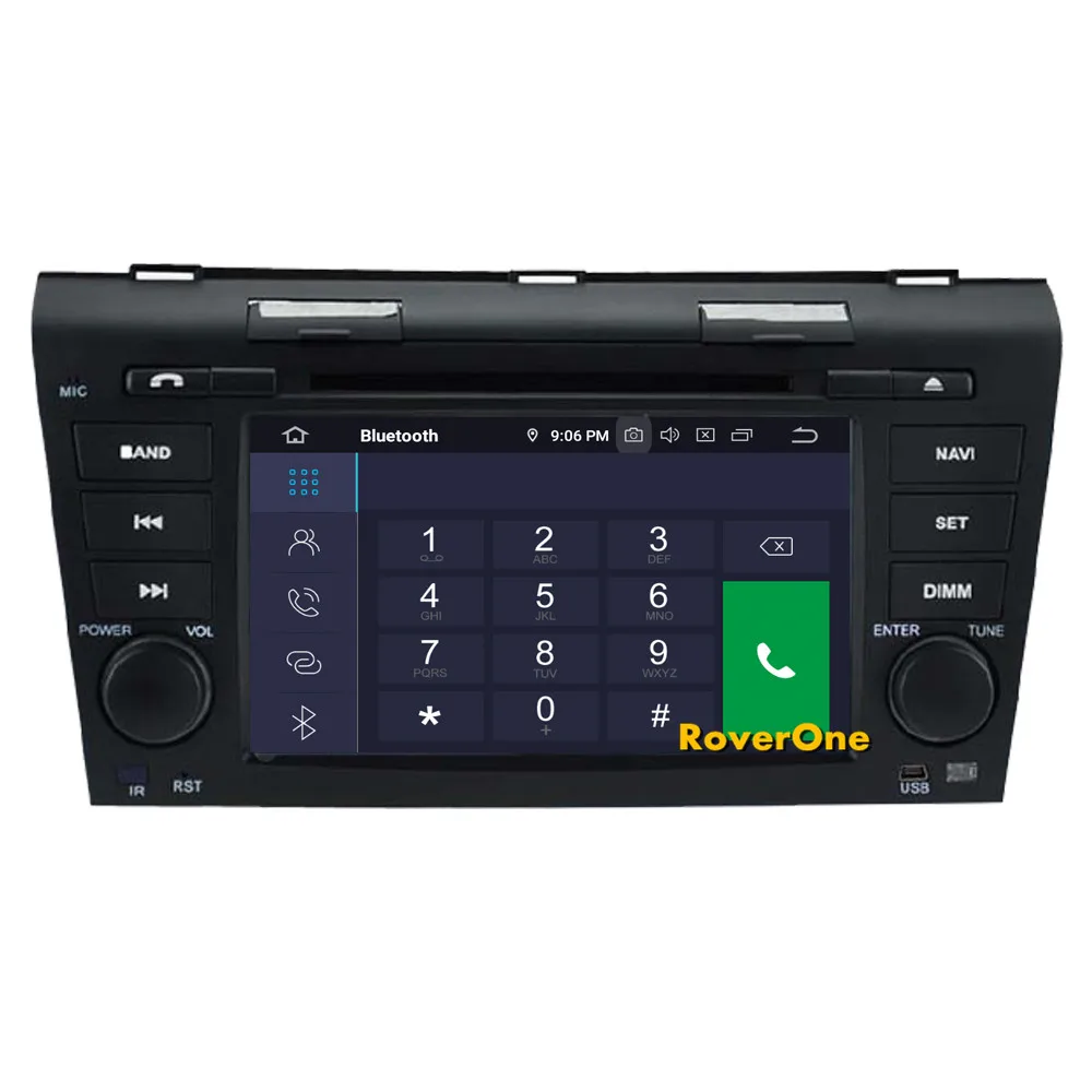 Perfect RoverOne Car Media DVD Player For Mazda 3 2003 - 2009 Android 9.0 Octa Core Autoradio GPS Navigation Radio Stereo PhoneLink 9