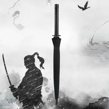 

Personalized Animation Samurai Sword Umbrella Men's Creative Trend Semi-automatic Long Handle Umbrella