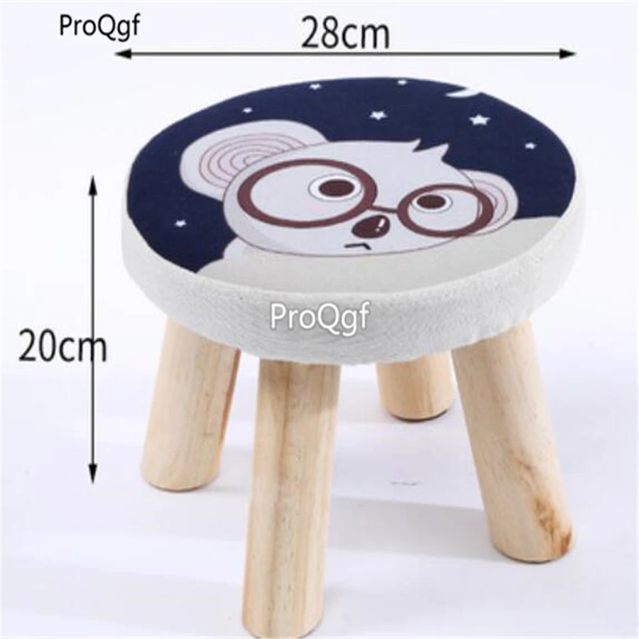 ProQgf 1Pcs A Set Home lovely round shape game mini style Children Stool many choice - Color: Dark Khaki