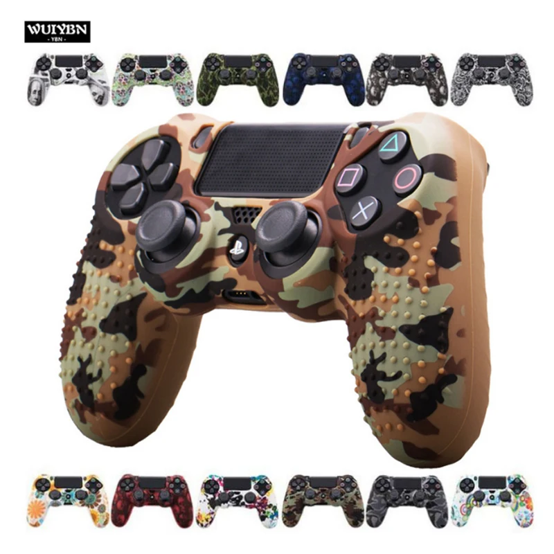

WUIYBN PS4 Color Silicone protection case Gamepad Anti-slip sleeve For SONY PlayStation Dualshock 4 DS4 Pro Slim Controller