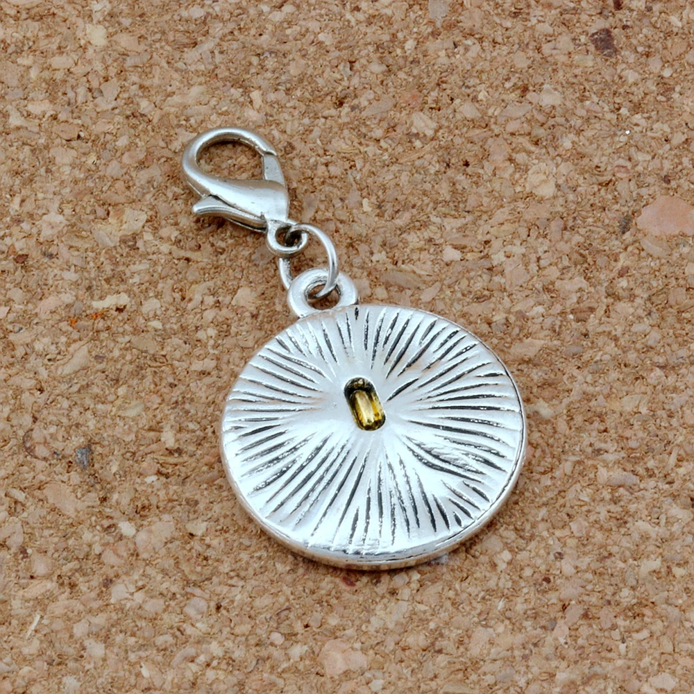 50Pcs Crucifix Cross Religion Alloy Charms Bead With Lobster Clasp Fit Bracelet DIY  Jewelry 19.5x36mm A-265b