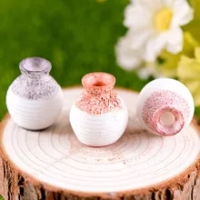 Resin Miniature Small Mouth Vase DIY Craft Accessory Home Garden Decoration
