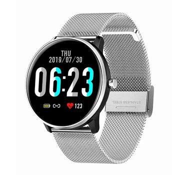 

MX6 Smart Watch Mens Women 1.3 Inch Press Heart Rate Monitor Weather IP68 Sports Watch for IOS Android