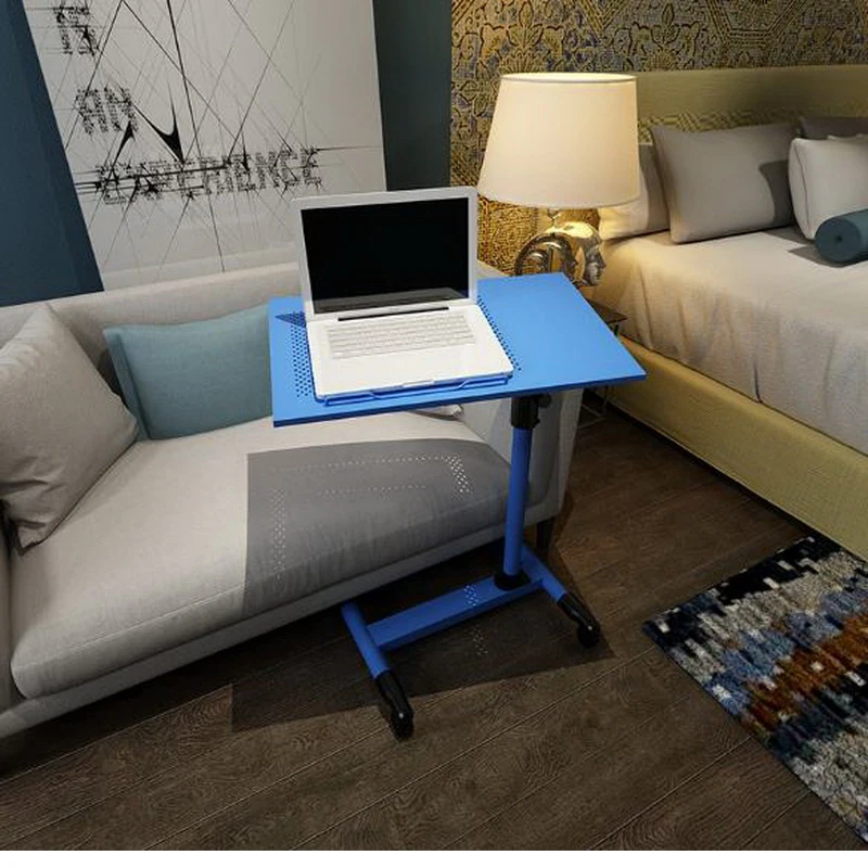 

250629/Computer desk stand up and down rotation desk simple modern standing bedside learning table/High quality stainless steel