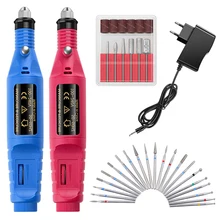 Электрические сверла для ногтей Набор для маникюра машинная мельница резак Шлифовальная Пилка Для ногтей педикюрная пилка Гель-лак для удаления керамического резака