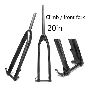 

Full Carbon Front Fork20in Mountain Bike Mtb Carbon Fork Bicycles Rigid Tapered Shaft Hub 15mm Carbon Fork Super 1-1/8