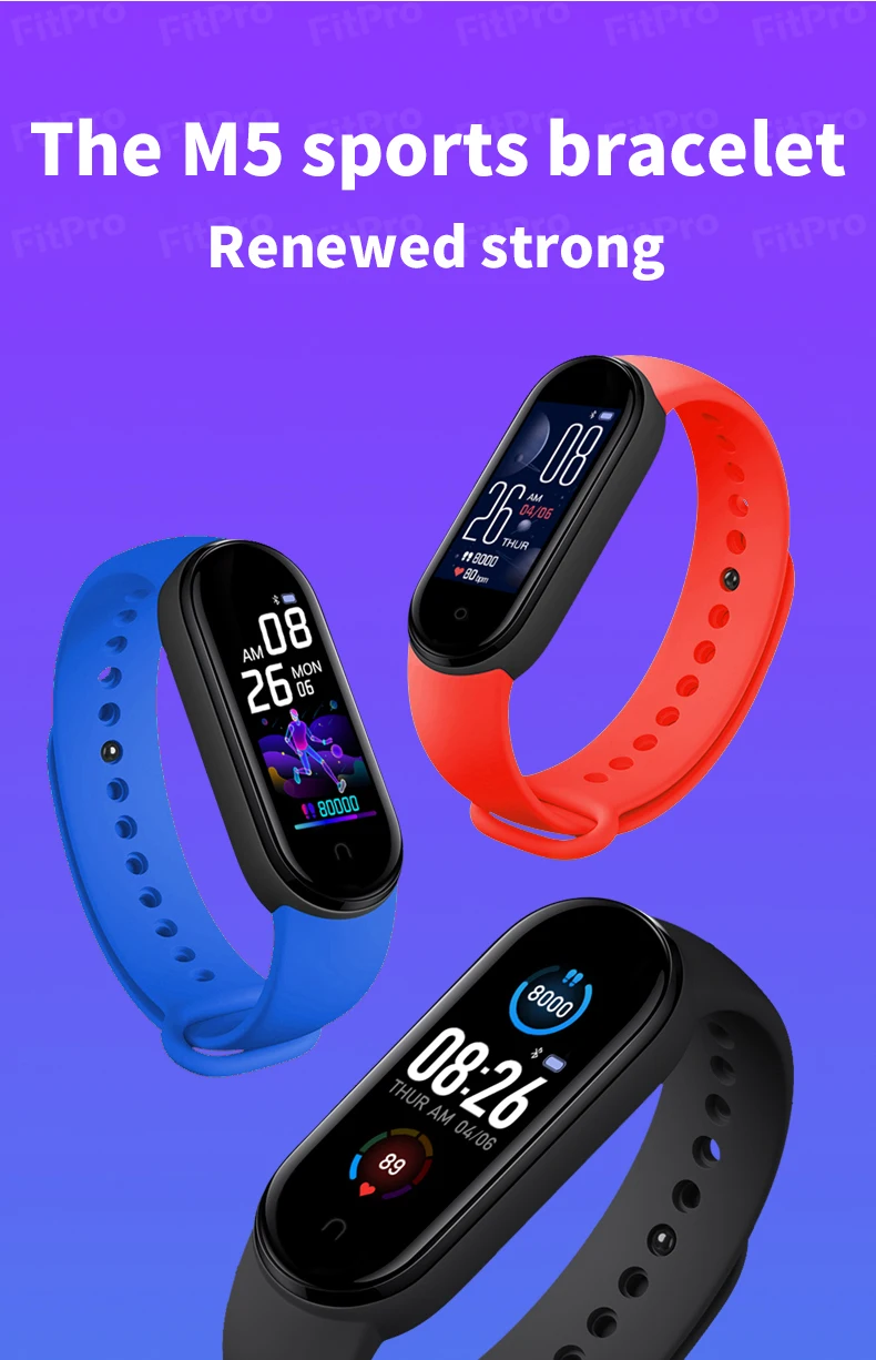 Monitor de Sono Relógio Inteligente Banda Masculina Mulher Freqüência Cardíaca Pressão Arterial Pedômetro Conexão Bluetooth Esporte 1 Pulseiras inteligentes