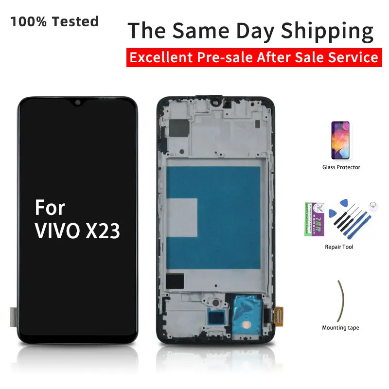 

AAA Original For VIVO X23 LCD Display Touch Screen With Frame For VIVO X23 Display Digitizer Assembly