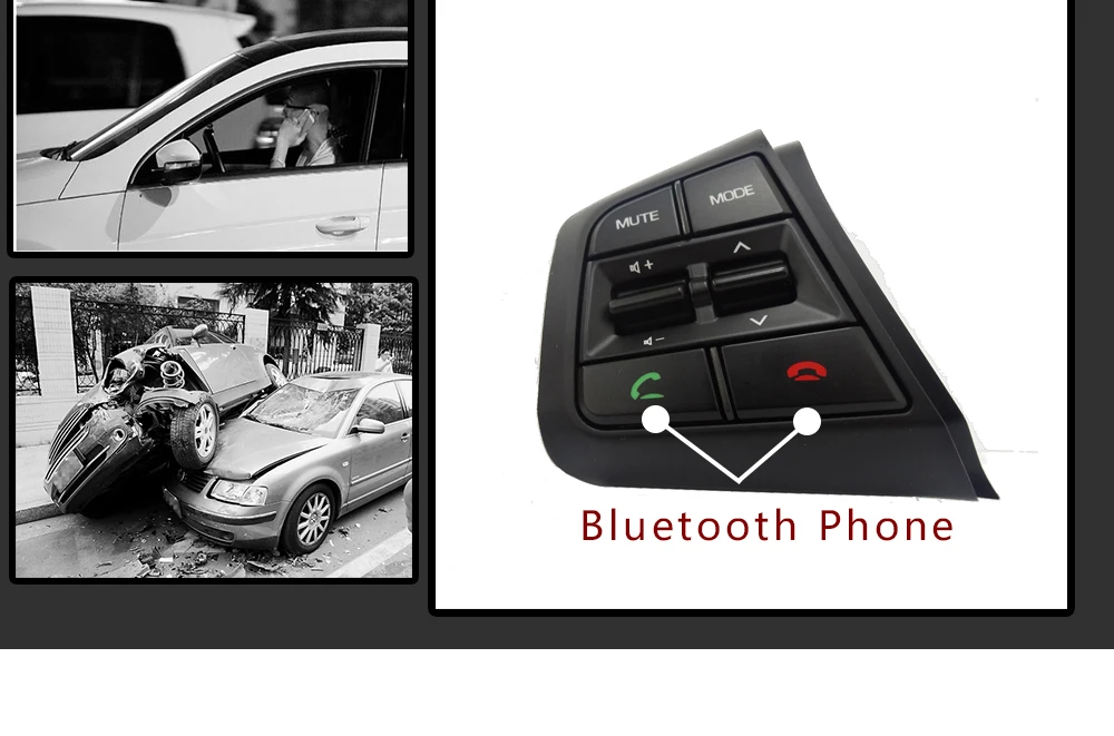 Для hyundai creta ix25 1.6L 2.0L Универсальный руль дистанционное управление переключатели Bluetooth кнопки pc автомобильные аксессуары интерьер