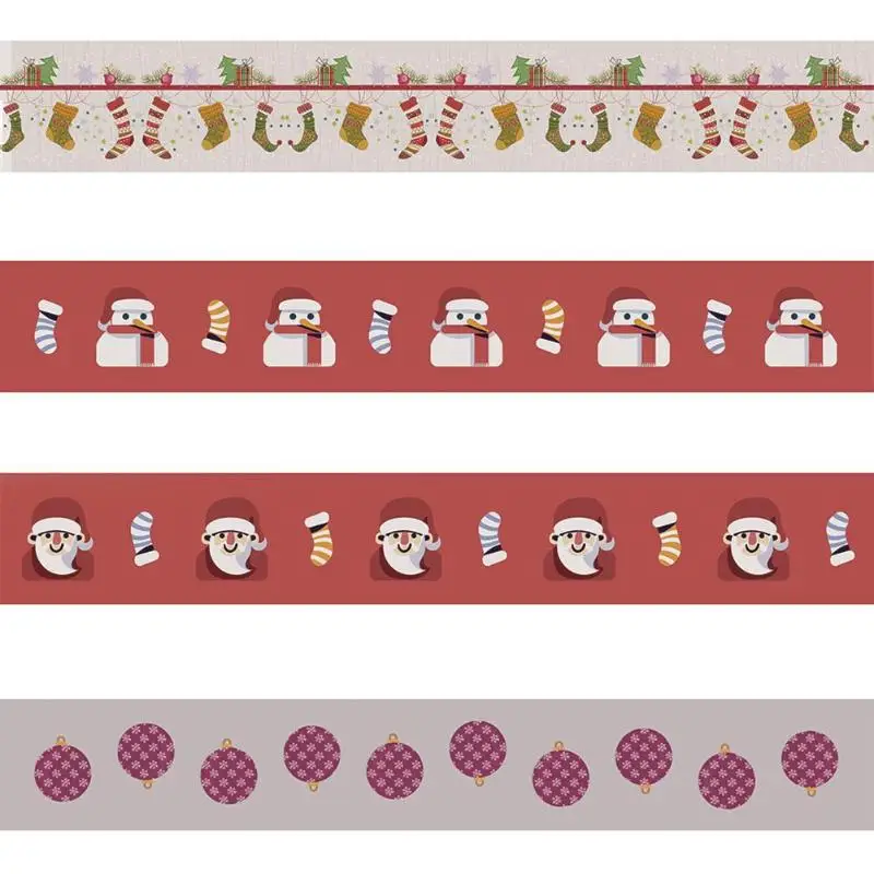 

5pcs 120x18cm Self-adhesive DIY Waterproof Stairs Stickers Christmas Decor