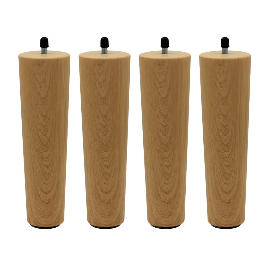 4pcs Wood Furniture Legs Modern Feet Great Replacement for Sofa, Couch, Bed, Coffee Ottoman TV Stand Loveseat