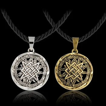 

Jiangzimei 24pcs Viking geometric Amulet Necklace retro Triangle Necklace Pendant for women men
