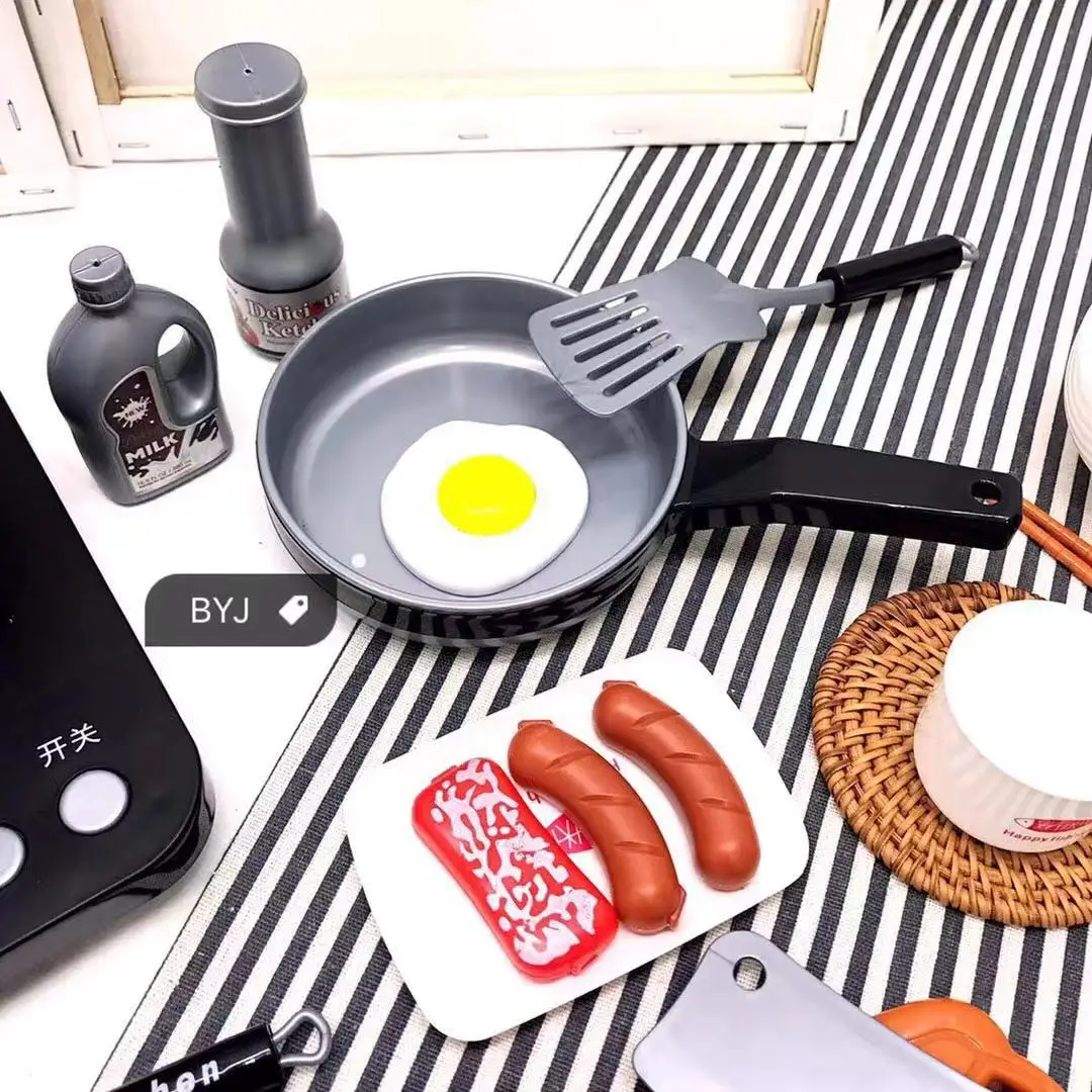  Children Play House Kitchen Toy Model Meal Kitchenware Baby Cooking Kitchenware Kit GIRL'S And BOY' - 4000267359536
